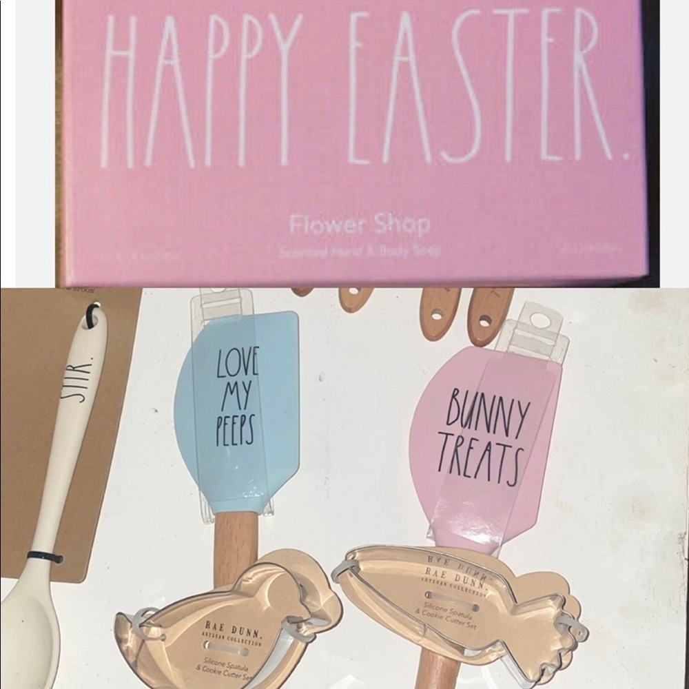 NWT Rae Dunn Easter Bar Soap and 2 Full Size Spatulas